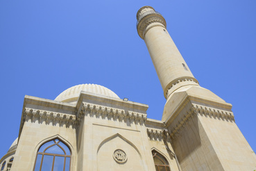 A Bibi-Heybat mecset, ahol Mohamed próféta leszármazottainak földi maradványait őrzik. 