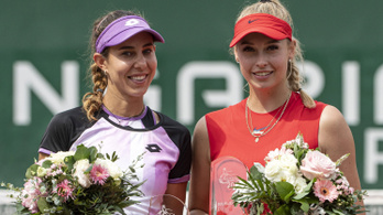 Stollár Fanny győzött párosban a budapesti tenisztornán