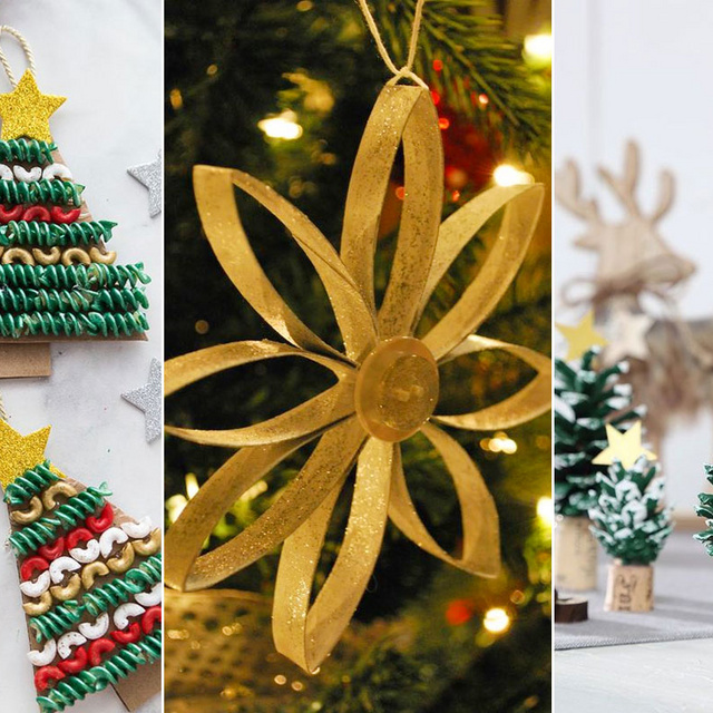 Bűbájos karácsonyi dekorációk egyszerűen, maradék anyagokból: gyerekek is könnyen elkészíthetik