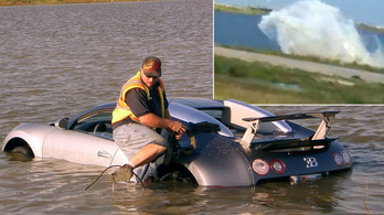 Feltámasztják azt a Bugatti Veyront, amivel szándékosan hajtottak egy tóba még 2009-ben