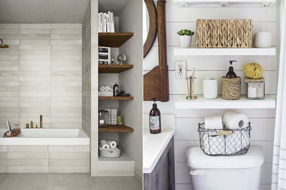 8 mutatós és igazán kreatív tárolási ötlet aprócska fürdőszobákba: sok helyet spórolhatsz így