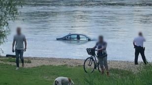 Elkapták a férfit, aki egy lopott BMW-vel hajtott a Dunába