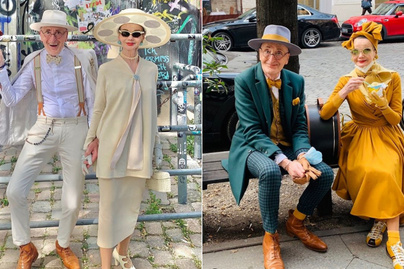 70 évesen ők az Instagram egyik legstílusosabb párja: Britt és Günther mintha a kifutóról léptek volna le