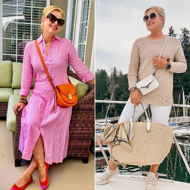 Így is lehet öltözködni 55 év felett: a blogger egyszerű, de nőies szettjeivel mindenkit inspirál