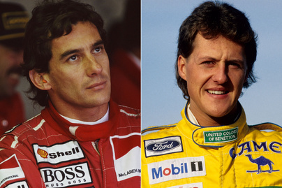 Senna a pálya mellett osztotta ki Michael Schumachert: eleinte nem voltak jóban