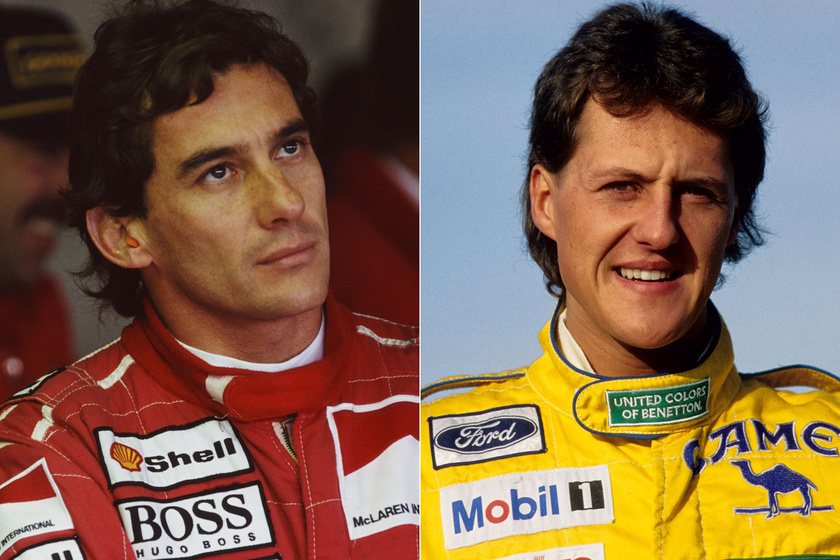Senna a pálya mellett osztotta ki Michael Schumachert: eleinte nem voltak jóban