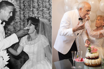 Ilyen az igaz szerelem 59 év után: a 79 éves házaspár újraalkotta esküvői fotóit