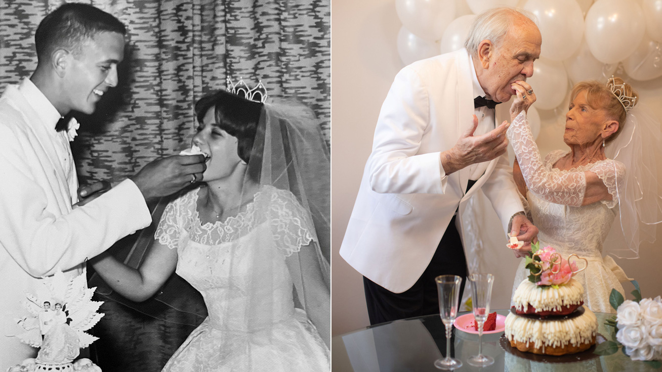Ilyen az igaz szerelem 59 év után: a 79 éves házaspár újraalkotta esküvői fotóit