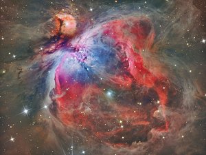 Mélyen az Orion-köd színes forgatagában