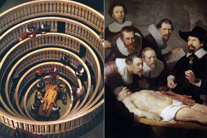 Nyilvános boncolásokat tartottak a népszerű anatómiai teátrumokban: az elsőt a 16. században létesítették Padovában