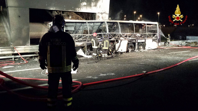 Veronai buszbaleset: megvan a jogerős döntés, hat év letöltendőt kapott a vétkes sofőr