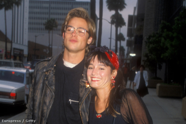 Brad Pitt és Jill Schoelen 1988-ban