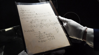 Albert Einstein kéziratáért 4,3 milliárd forintos rekordösszeget fizettek