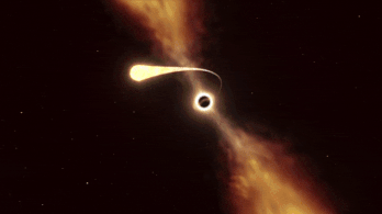Látványos szimuláción csillagok és fekete lyukak ütközése