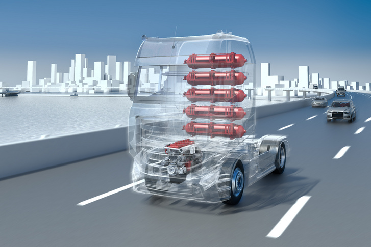Egyes gyártók, mint például a Toyota is, úgy látják, a teherautók motorjainak szén-dioxid kibocsátásának csökkentése megoldható lenne, ha hidrogénnel működő motorokat építenének be