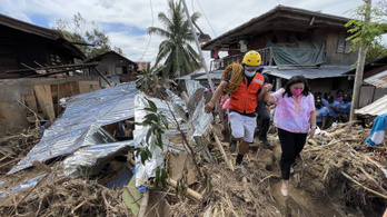 Katasztrófaövezetté nyilvánították a tájfun sújtott országrészeket a Fülöp-szigeteken