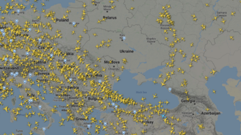 Látványosan kerülik a repülőgépek Ukrajnát