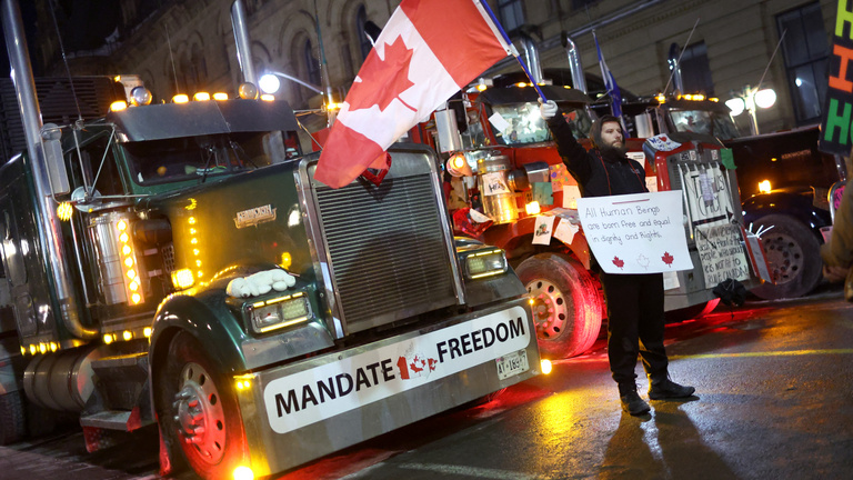 A kanadaiak többsége megelégelte a Szabadságkonvojt