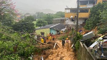 Többen meghaltak földcsuszamlásokban Brazíliában, kilenc gyerek is van közöttük