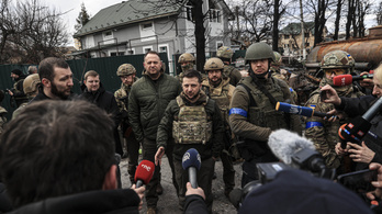 Zelenszkij a tömeggyilkosságok helyszínére ment, Putyinhoz szólt