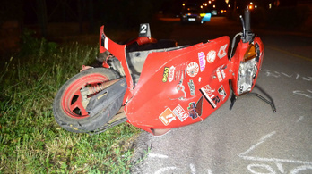 Villanyoszlopnak csapódott egy motoros Szerencsen