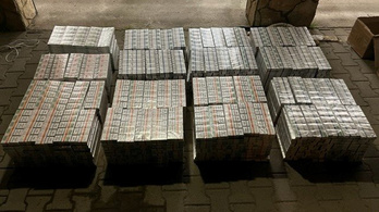 Nyolcezer doboz adózatlan cigarettát találtak a pénzügyőrök Tiszaadonynál