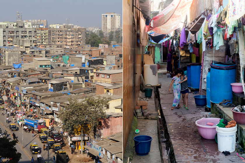 Képeken Ázsia legnagyobb nyomornegyede - 1 millióan élnek szörnyű körülmények közt az indiai Dharaviban