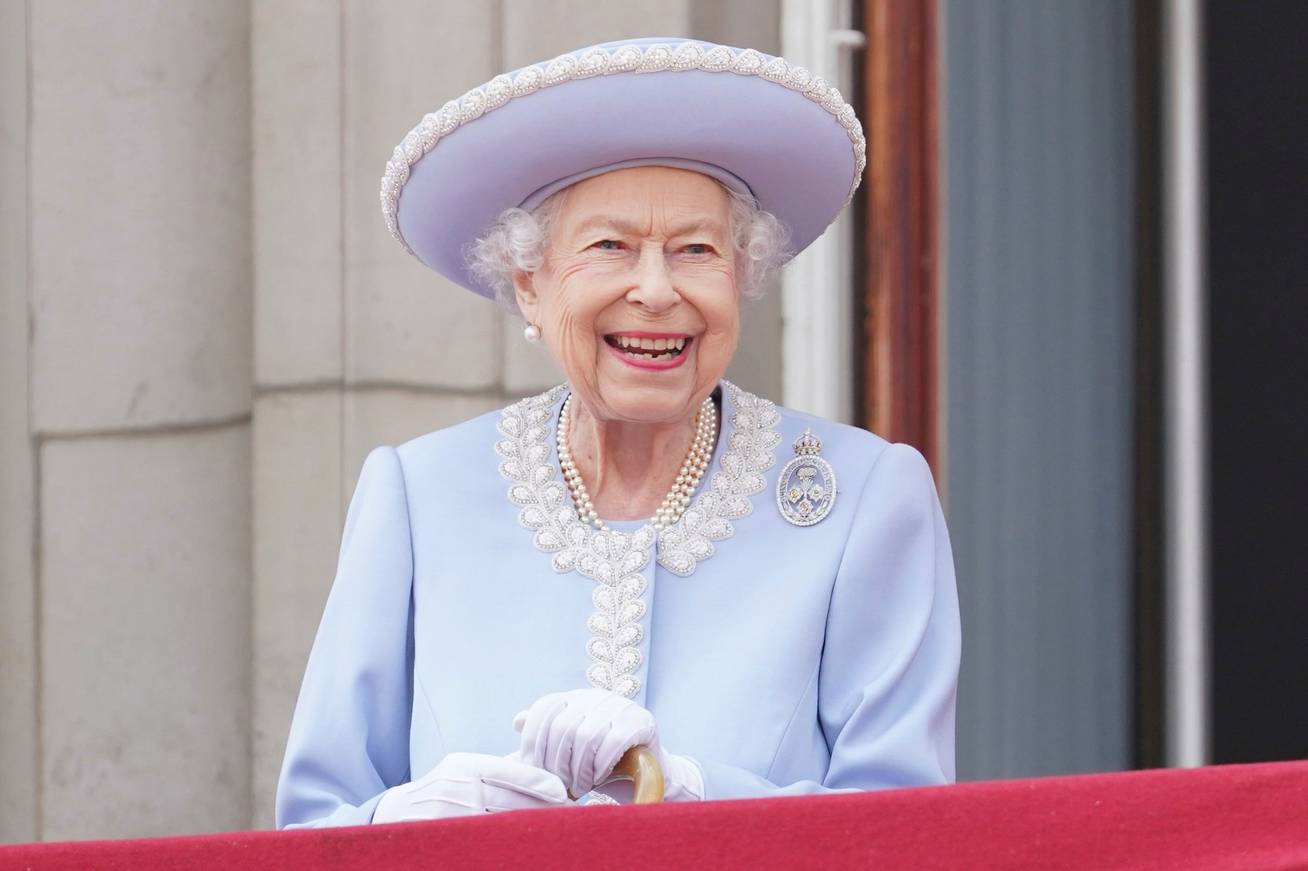 Erzsébet királynő a 2022-es Trooping The Colour-on