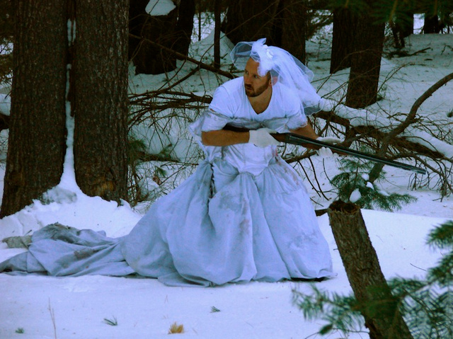 Terepszínű öltözék téli vadászathoz