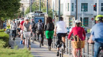 Tovább növekszik Budapest kerékpáros-forgalma