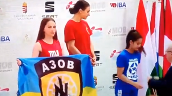 Ukrán szélsőjobboldali zászlót lobogtattak egy magyar sportrendezvényen