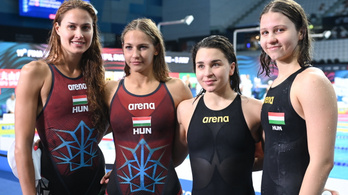 Világbajnoki döntős a 4x200 méteres női gyorsváltó a Duna Arénában