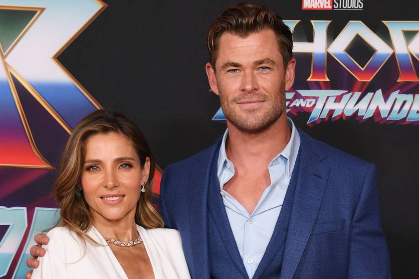 Chris Hemsworth magyar származású felesége szexi, mellvillantós estélyiben ment a Thor premierjére