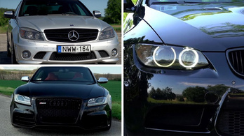 Audi RS5, BMW M3, Mercedes C63 AMG - A német V8 aranykora