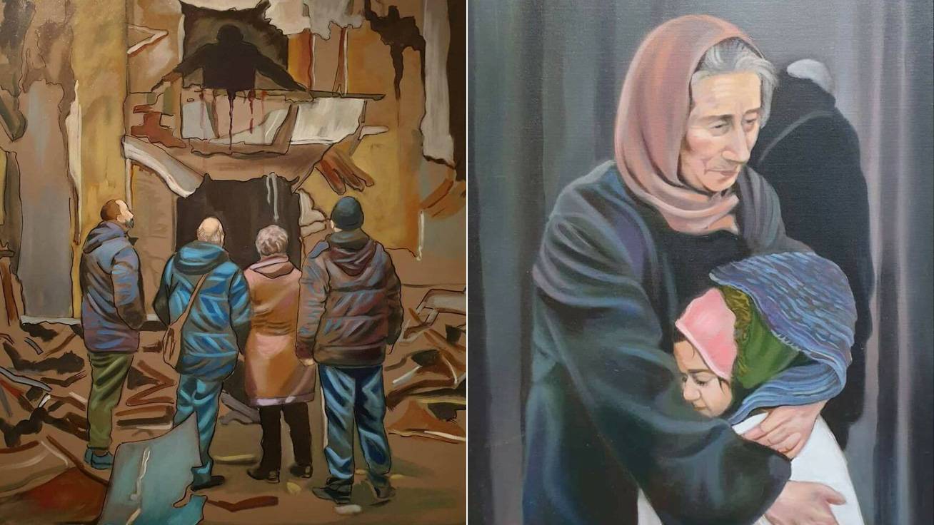 Festmények az ukrán emberek küzdelmeiről