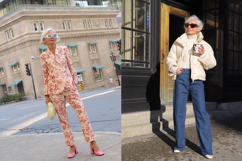 Így is lehet öltözködni a 60-hoz közel: a csinos blogger nőies szettjeivel mindenkit inspirál