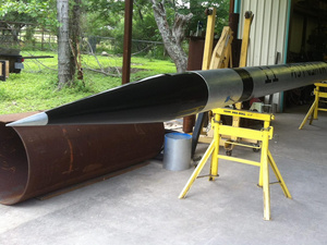 Középiskolások építettek 7 méteres rakétát