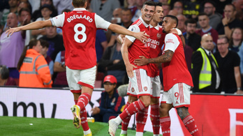 Nem sokon múlott, de továbbra is hibátlan az Arsenal az angol élvonalban