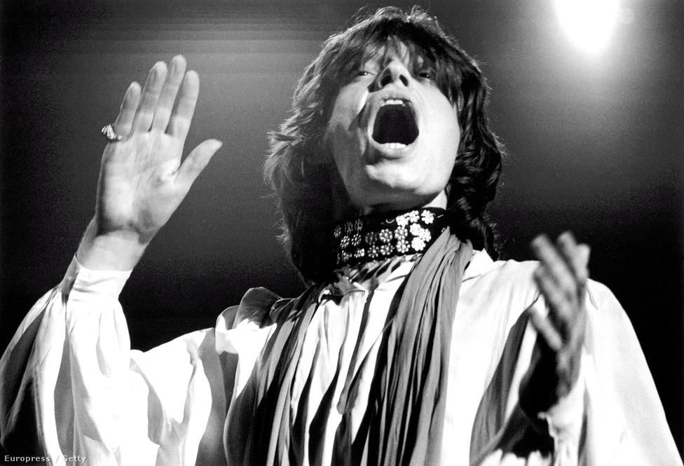 Mick Jagger a Hyde Parkban 1969-ben.