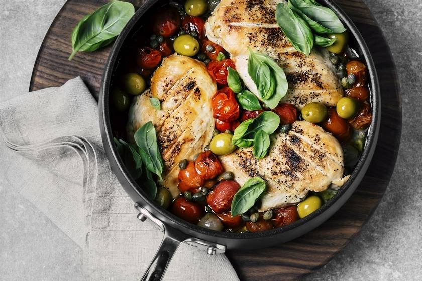 280 kalóriás zöldséges sült csirkemell: ez bármilyen diétába belefér