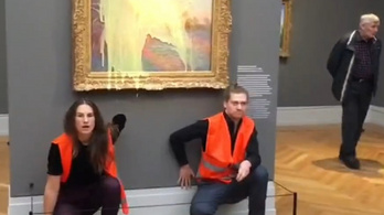 Krumplipürével öntöttek le egy 110 millió dollár értékű Monet-festményt