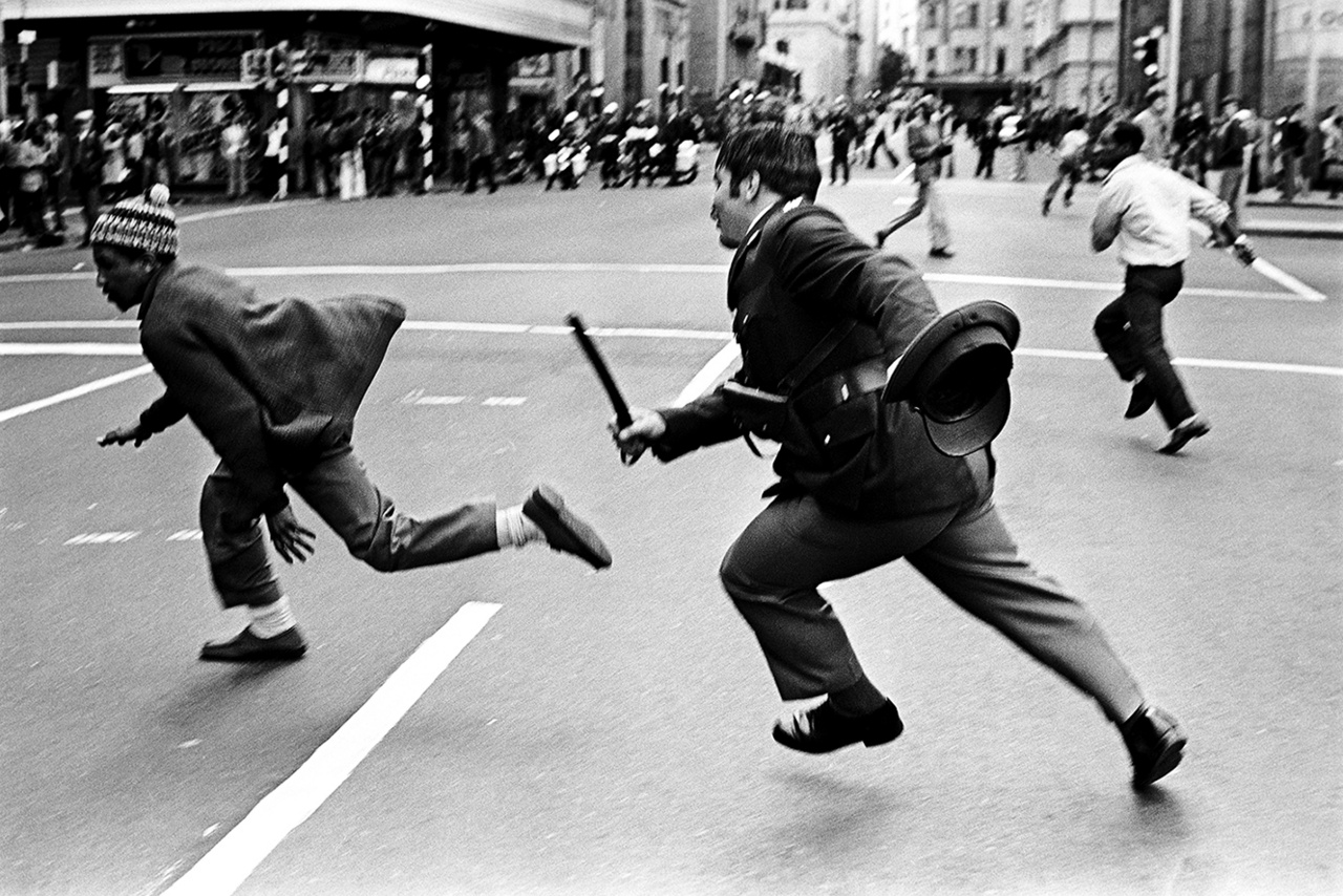 Manifestación contra el apartheid, 1985