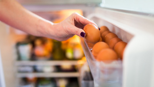 Ezért tilos a hűtő ajtajában tartani a tojást
