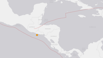 Hatos erősségű földrengés rázta meg Közép-Amerikát