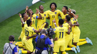Különleges módon ünnepelte gólját Ecuador válogatottja a katari vébén