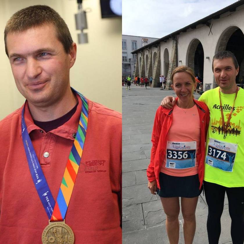 Gyerekként veszítette el a látását, ma maratonfutó: Riczu Tamás New Yorkban is sikereket ért el