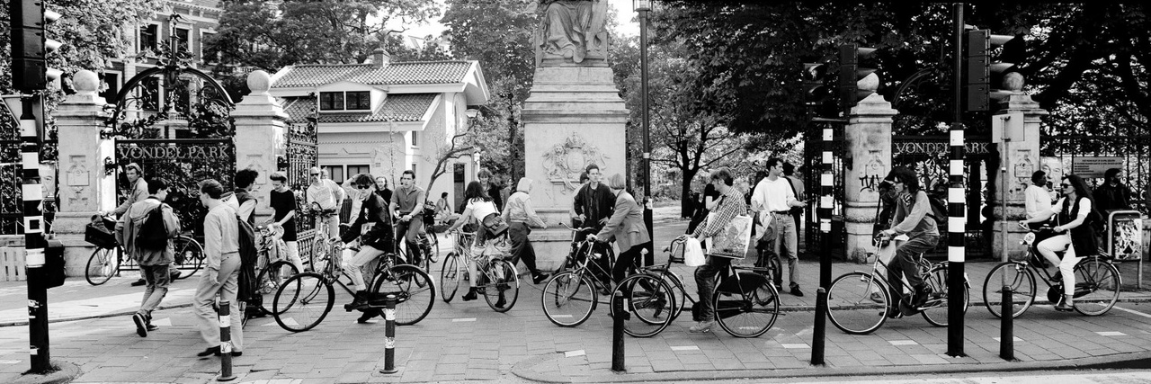 Amszterdam, Stadhouderskade bejárat, Vondelpark, 1994