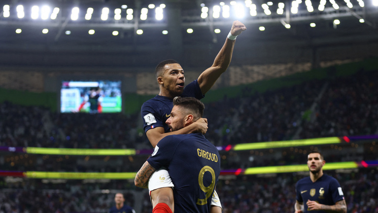 Giroud-rekord, Mbappé-dupla: Franciaország a negyeddöntőben