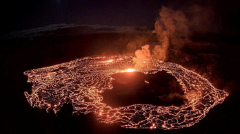 Látványos vulkánkitörés volt Hawaiin