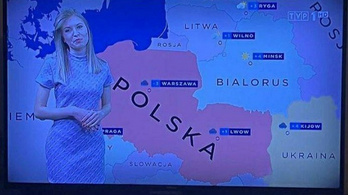 Kitört a botrány a lengyel időjárás-jelentésről megjelent hamis térkép miatt